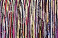 Carpet of colored rags Royalty Free Stock Photo