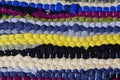 Carpet of colored rags Royalty Free Stock Photo