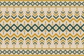 Carpet ethnic ikat art. Geometric seamless pattern in tribal.