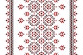 Carpet flower pattern art. Geometric ethnic floral seamless pattern in tribal. American, Mexican style Royalty Free Stock Photo