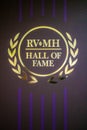 Carpet formed sticker logo of RV/MH Hall of Fame Museum