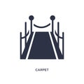 carpet icon on white background. Simple element illustration from cinema concept Royalty Free Stock Photo