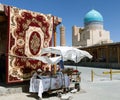 Carpet market in Bukhara