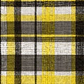 Carpet seamless pattern. Yellow, black and white hand-drawn stripes. Patchwork ornament in the style of the doodle. Polka dot Royalty Free Stock Photo