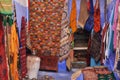 Carpet shop in Morocco Royalty Free Stock Photo