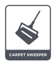 carpet sweeper icon in trendy design style. carpet sweeper icon isolated on white background. carpet sweeper vector icon simple