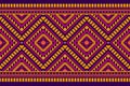 Carpet tribal pattern art. Geometric ethnic seamless pattern traditional. American, Mexican style