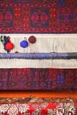Carpet weaver workplace Royalty Free Stock Photo