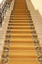 Carpeted staircase of palace Royalty Free Stock Photo