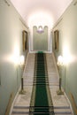 Carpeted staircase of palace Royalty Free Stock Photo