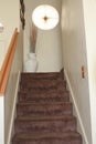 Carpeted stairs in home