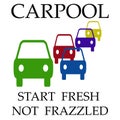 Carpool frazzle Royalty Free Stock Photo