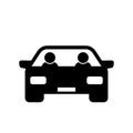 Carpool icon. Car sharing