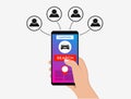 Carpool illustration concept. Carpooling icon Royalty Free Stock Photo