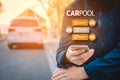 Carpool mobility concept Royalty Free Stock Photo