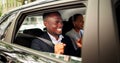 Carpool Ride Sharing. African People Royalty Free Stock Photo