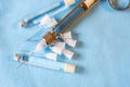 Carpool syringe for local dental anesthesia Royalty Free Stock Photo