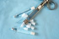 Carpool syringe for local dental anesthesia Royalty Free Stock Photo