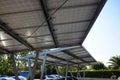 Carport with solar panels