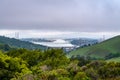 The Carquinez & Alfred Zampa Memorial Bridge at Sunrise Royalty Free Stock Photo