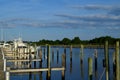 Carrabelle River At Moorings Docks Royalty Free Stock Photo