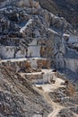 Apuan Alps and Carrara white marble quarries Royalty Free Stock Photo
