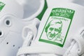 Adidas Stan Smith sneaker classic white and green front logo detail