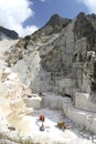 Carrara Marble cave mountain