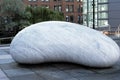 Carrara marble monolith, Barbirolli Square Manchester UK -