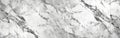 Carrara Marble Panoramic Banner - High Resolution White and Grey Marbled Texture Background Royalty Free Stock Photo