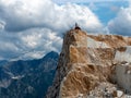 Carrara marble quarries detail