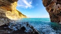 Carrara marble quarries mountains landscape , Tuscany, Italy Royalty Free Stock Photo