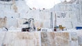 A Carrara marble quarry