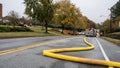 Carrboro, NC, US- November 5, 2018: Firemen and Water Authority