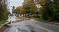 Carrboro, NC, US- November 5, 2018: Firemen and Water Authority