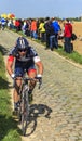 Cyclist - Paris Roubaix 2014 Royalty Free Stock Photo