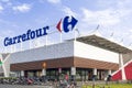 A Carrefour shopping mall main entrance in Italy Royalty Free Stock Photo