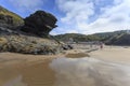 Carreg Bica, Llangrannog Royalty Free Stock Photo