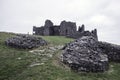 Carreg Cennen / the ancient Castle in Llandeilo Trap Royalty Free Stock Photo