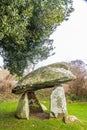 Carreg Coetan Arthur Burial Chamber. Royalty Free Stock Photo