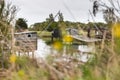 Carrelet de PÃÂªche, the emblematic fisherman`s hut of the coastal landscapes of Vendee