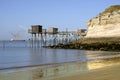 Carrelets at Saint Georges of Didonne in France Royalty Free Stock Photo