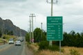 Carretera Austral Road in Coyhaique Royalty Free Stock Photo