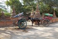 Carriage in Bagan Myanmar Royalty Free Stock Photo