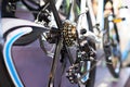 Carriage with chain rear wheel sports mountain bike Royalty Free Stock Photo
