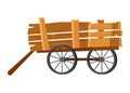 Carriage coach vector vintage transport with old wheels and antique transportation illustration set of coachman