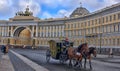 Carriage with horses Royalty Free Stock Photo