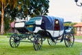 carriage in the park on the grass during the day