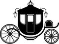 Carriage in Silhouette Royalty Free Stock Photo