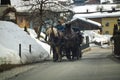 Carriage in a Smal Town